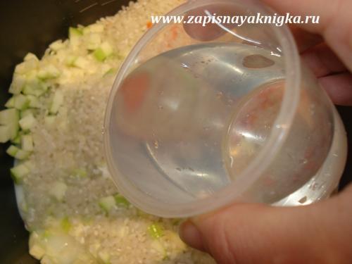Каша из кабачка для детей. Приготовление каши из риса с кабачком в мультиварке