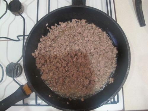 Мясная запеканка со сливками. 