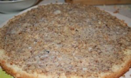 Ореховый тарт со сгущенкой. Вкусный торт с орехами и сгущенкой