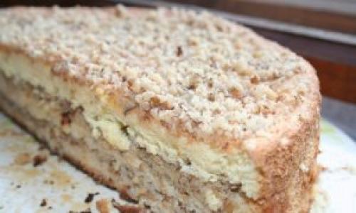 Ореховый тарт со сгущенкой. Вкусный торт с орехами и сгущенкой