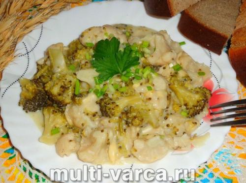 Запеканка из цветной капусты и брокколи в мультиварке. Брокколи и цветная капуста в мультиварке 07 Запеканка из цветной капусты и брокколи в мультиварке. Брокколи и цветная капуста в мультиварке 07