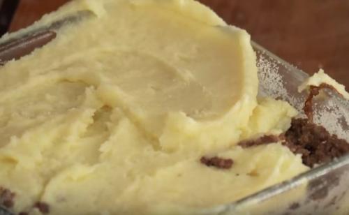 Запеканка картофельная с фаршем и сливками. Классическая картофельная запеканка  с фаршем, приготовленная  в духовке