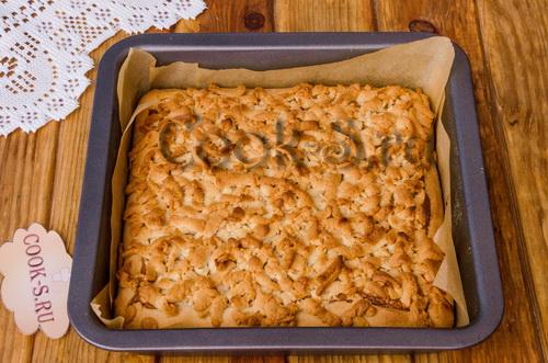 Ореховый пирог со сгущенкой. Пирог со сгущенкой и грецкими орехами 08