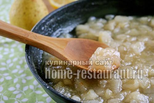 Варенье из груш на сковороде. Варенье из груш с лимоном на сковороде