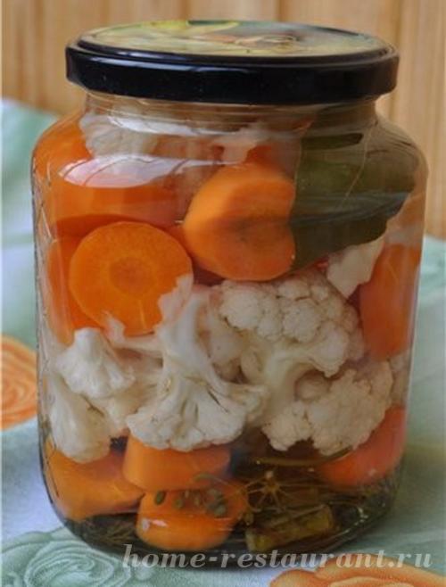 Домашние заготовки на зиму из цветной капусты. 