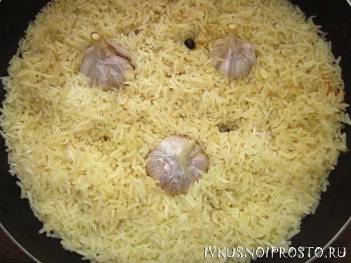 Рецепт плова из куриных бедрышек. Плов с курицей
