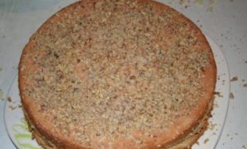 Ореховый тарт со сгущенкой. Вкусный торт с орехами и сгущенкой