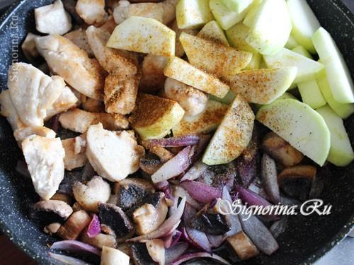 Куриная грудка с грибами и овощами. Курица тушеная с грибами и овощами 29 Куриная грудка с грибами и овощами. Курица тушеная с грибами и овощами 29