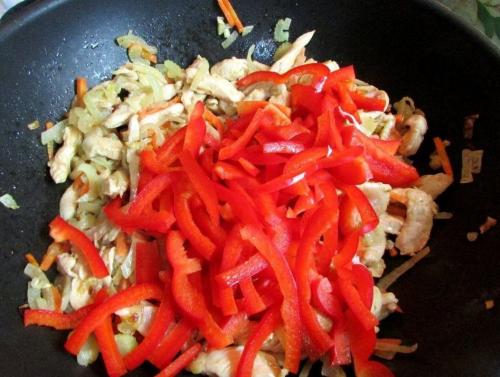 Спагетти с курицей и соусом терияки. Спагетти с курицей под соусом Терияки