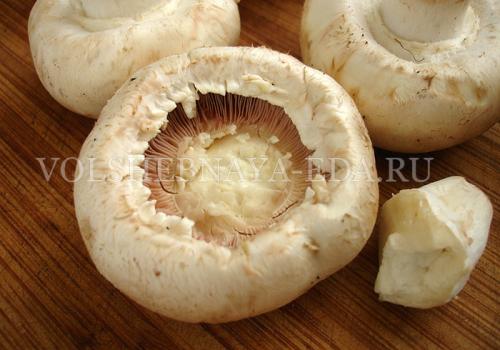 Фаршированные шампиньоны фаршем. Ингредиенты