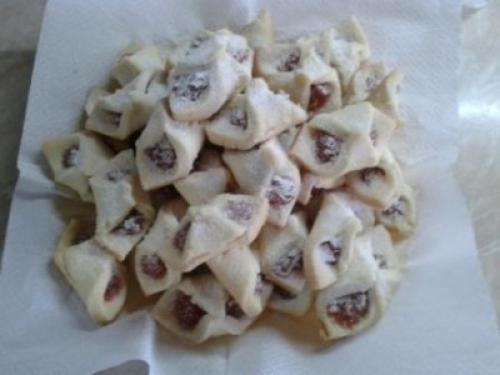 Конвертики из песочного теста с начинкой. 