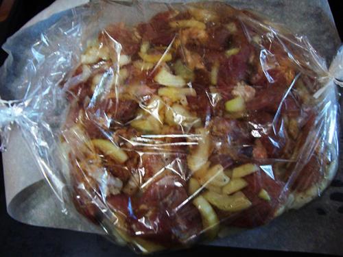 Как приготовить шашлык с картошкой в духовке. 03 Как приготовить шашлык с картошкой в духовке. 03