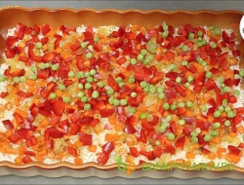 Куриные ножки с рисом и овощами. Рис с овощами и куриными ножками Праздничный