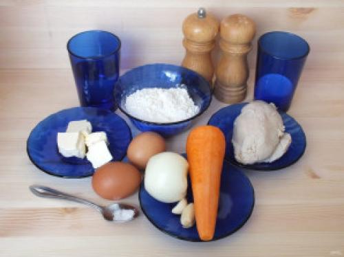 Профитроли с курицей