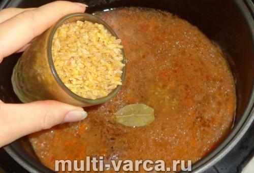 Булгур в мультиварке с мясом. Булгур со свининой в мультиварке 19
