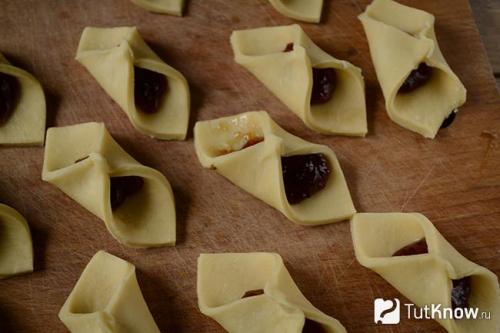 Конвертики из песочного теста. Советы 06