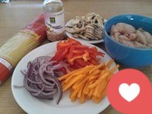 Макароны с курицей в соусе терияки. Спагетти с курицей под соусом Терияки 06 Макароны с курицей в соусе терияки. Спагетти с курицей под соусом Терияки 06