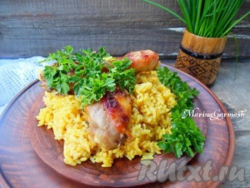 Рис с овощами и куриными ножками в духовке. Рецепт 2: куриные ножки с рисом в духовке (пошаговые фото)