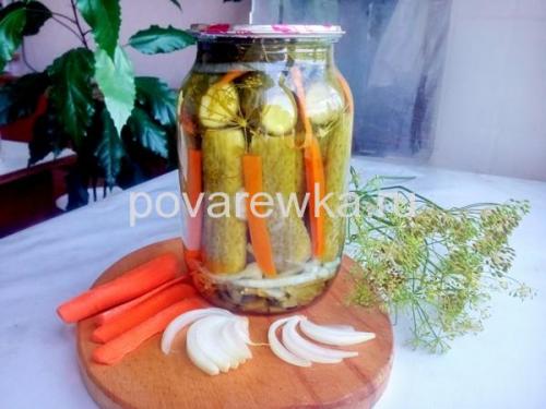 Огурцы маринованные по-болгарски. Огурцы по-болгарски на зиму — самый вкусный рецепт с морковью и луком без стерилизации