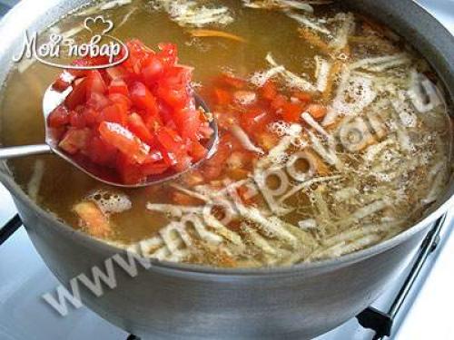 Суп из бараньих ребрышек с чечевицей. Приготовление супа из бараньих ребрышек с чечевицей. 11