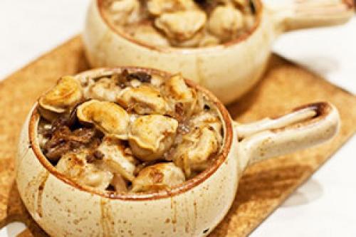 Пельмени в сливках в. Запеченные пельмени в яично-сливочном соусе 08