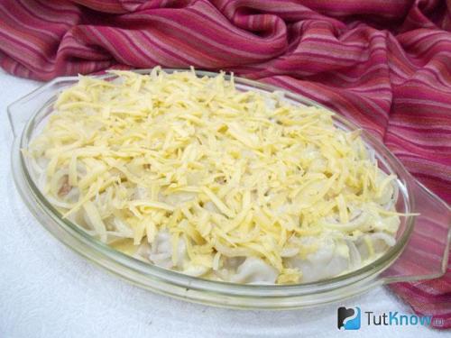 Пельмени в сливках в. Запеченные пельмени в яично-сливочном соусе 07