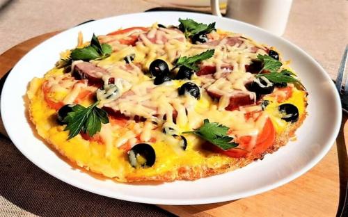 Тонкая пицца на сковороде рецепт. Рецепт 6, пошаговый: пицца на сковороде без сметаны 12