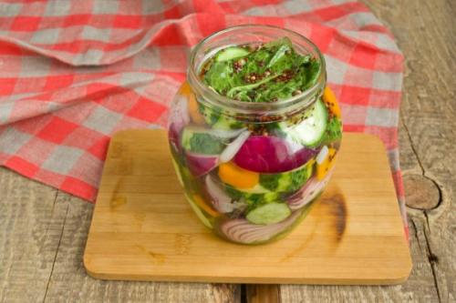 Обалденный салат из огурцов на зиму. Рецепт огуречного салата на зиму