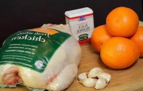 Курица запеченная в фольге с апельсинами. Как вкусно приготовить курицу с апельсинами в духовке