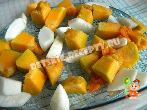 Яблочное пюре в пароварке. Яблочно тыквенное пюре без сахара — рецепт в пароварке