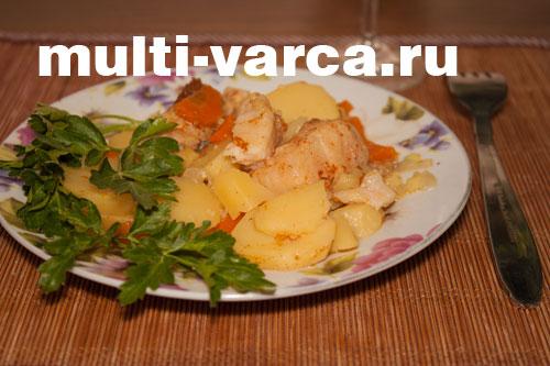 Пангасиус в мультиварке с картошкой. Пангасиус с картошкой в мультиварке