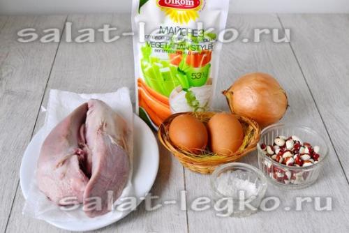 Салат с языком и грушей. Японский салат с языком и карамелизированной грушей 17