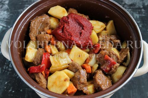 Венгерское рагу суп. Ингредиенты