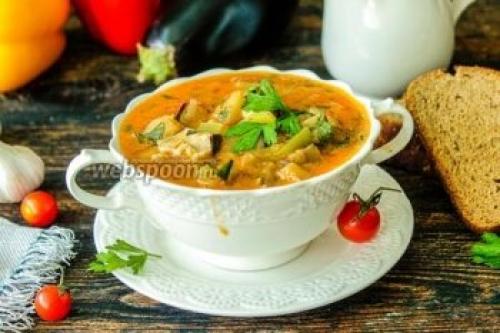 Куриный суп с перцем и баклажанами. Суп с курицей и баклажанами 12 Куриный суп с перцем и баклажанами. Суп с курицей и баклажанами 12