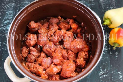 Венгерское рагу суп. Ингредиенты