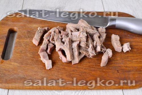 Салат с языком и грушей. Японский салат с языком и карамелизированной грушей 18