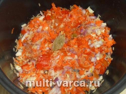 Рис с луком и помидорами в мультиварке. Мясо с рисом и помидорами 26 Рис с луком и помидорами в мультиварке. Мясо с рисом и помидорами 26