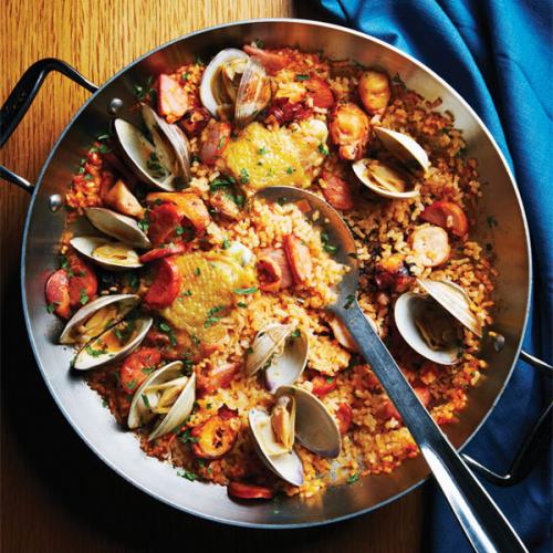 Рецепт паэлья с кроликом. Паэлья — классический рецепт с курицей и морепродуктами