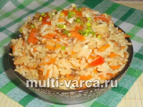 Рис с овощами в мультиварке polaris. Рис с овощами в мультиварке