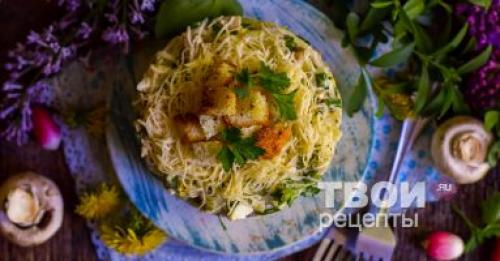 Салат с языком и грибами. Как приготовить Салат с языком и грибами