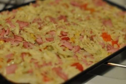 Тесто для пиццы на кефире. Быстрая пицца на кефире