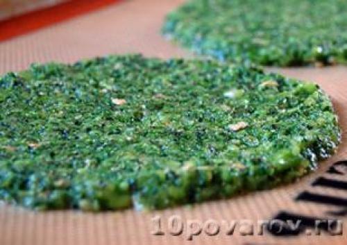 Пицца тесто из брокколи. Диетическая пицца с основой из брокколи