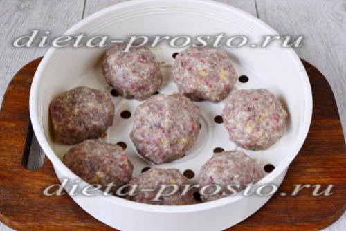 Котлеты из баранины в мультиварке на пару. Описание рецепта: 20