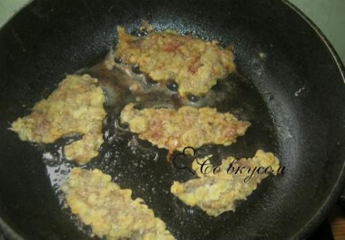 Отбивные из свиной печени