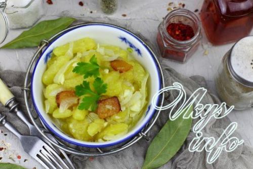 Как вкусно пожарить картошку в казане. Жареная картошка со шкварками 07