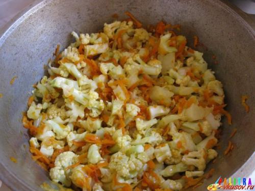 Курица со стручковой фасолью и цветной капустой. Цветная капуста тушеная со стручковой фасолью (фото-рецепт)