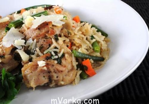 Курица с фасолью стручковой в сливках. Зелёная стручковая фасоль в сливочном соусе с курицей и сыром 09 Курица с фасолью стручковой в сливках. Зелёная стручковая фасоль в сливочном соусе с курицей и сыром 09