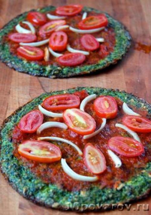 Пицца тесто из брокколи. Диетическая пицца с основой из брокколи