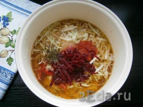 Борщ в мультиварке без обжарки овощей. Дивный постный борщ, приготовленный в мультиварке 11