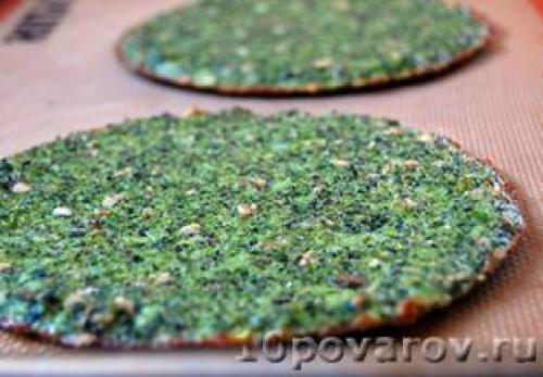 Пицца тесто из брокколи. Диетическая пицца с основой из брокколи